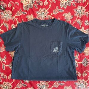 Navy Blue Vineyard Vines Graphic T-Shirt